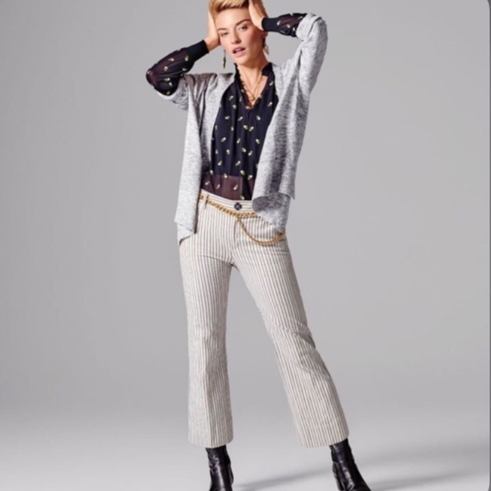 Cabi Spring Tik Tok Crop Stripe Pants